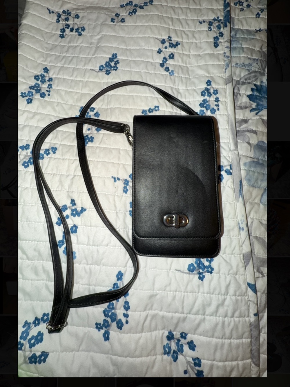 Classic Black Crossbody Phone Bag - Save the Girls